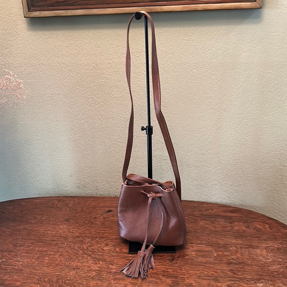 Shaffer LA Greta Tassel Bucket Mini Crossbody Bag - Picture 2 of 10